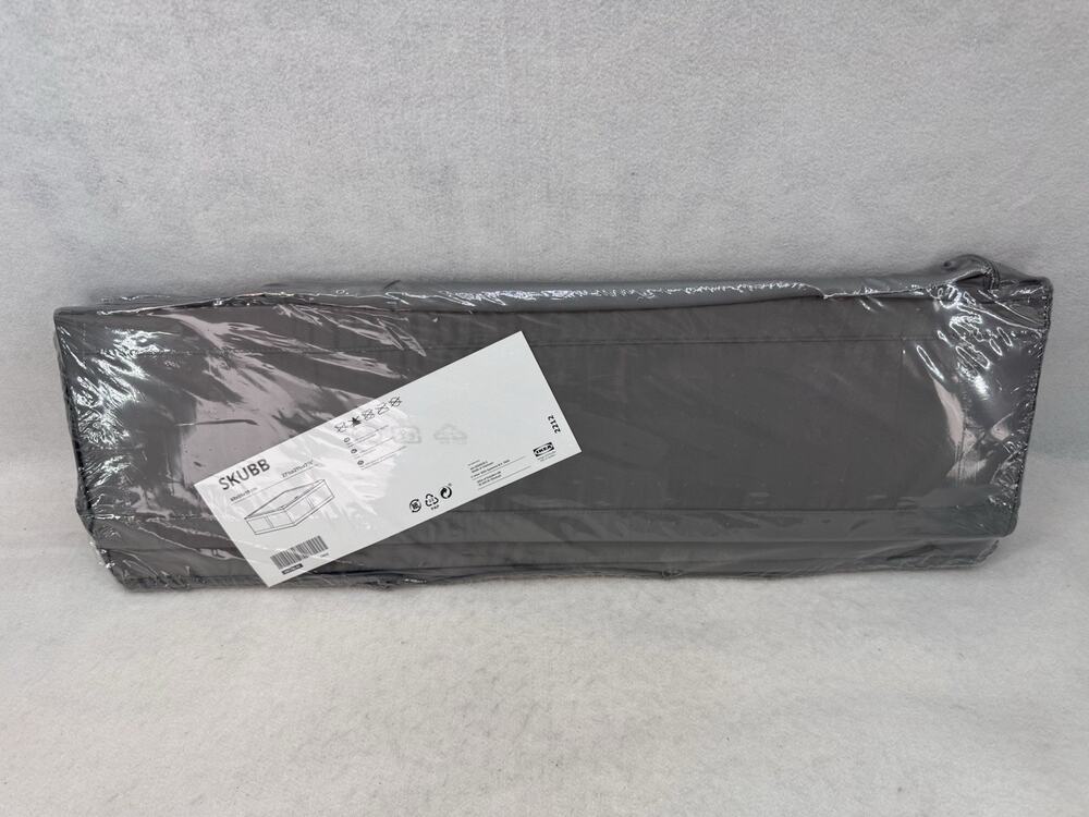 IKEA Skubb Under Bed Storage Zippered Box Grey 27.25" x 21.75" x 7.5" NEW SEALED